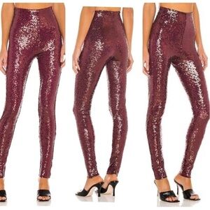 Commando Sequin Legging in Wine